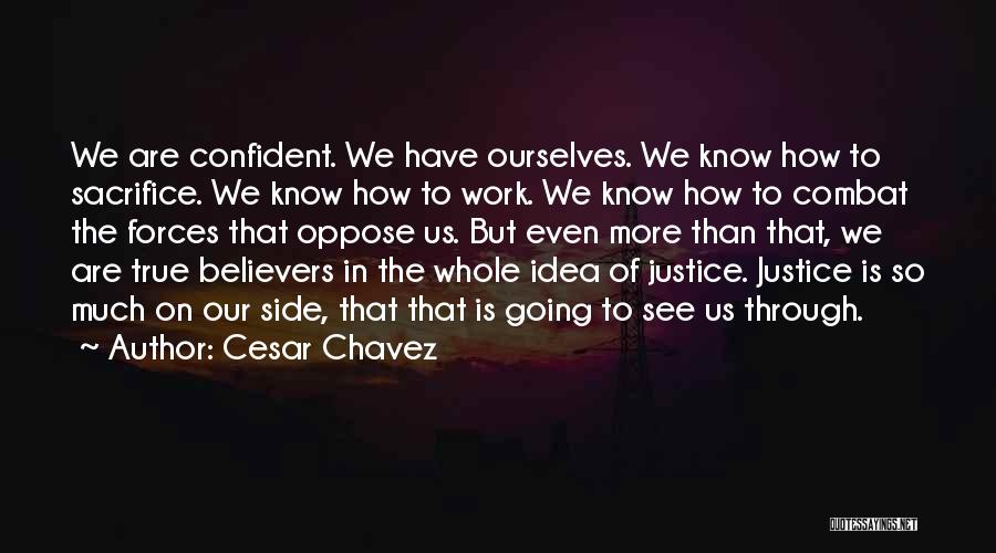 True Believers Quotes By Cesar Chavez