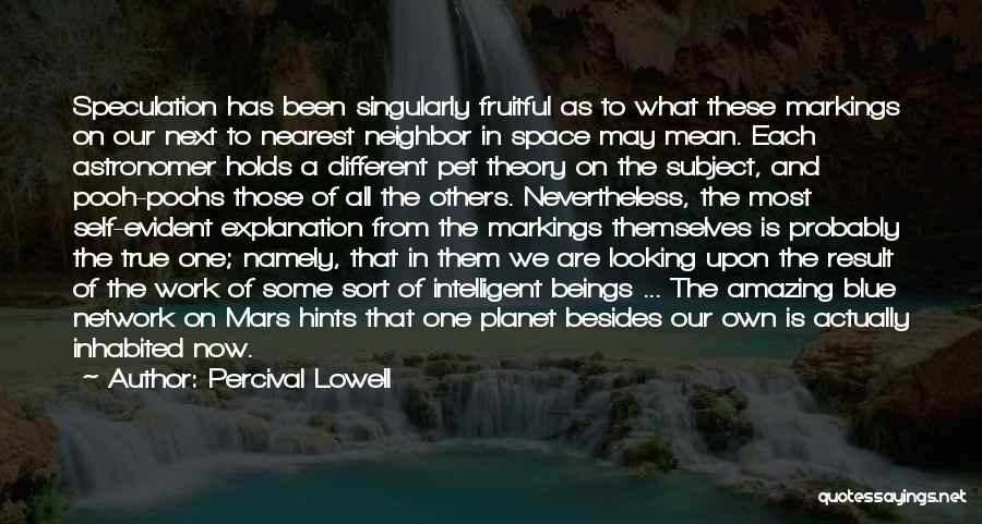 True Blue Quotes By Percival Lowell