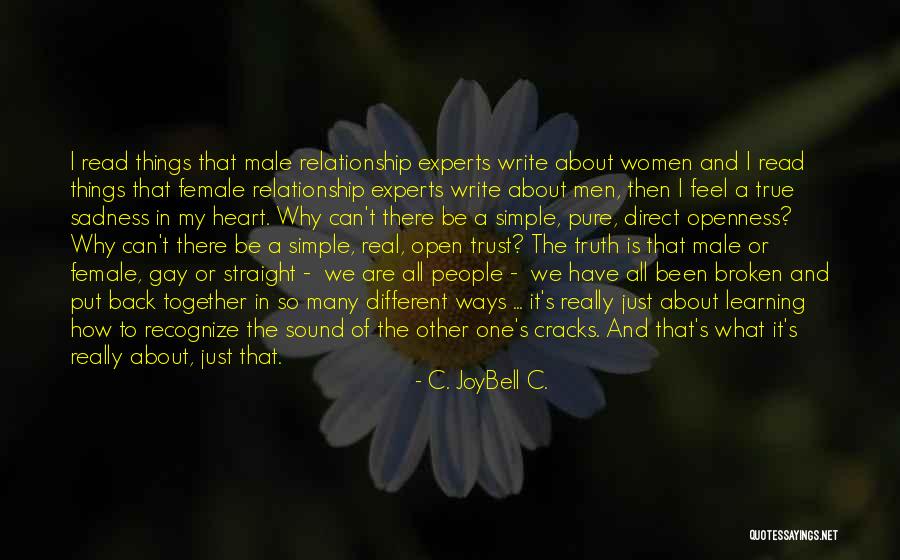 True Broken Heart Quotes By C. JoyBell C. True Broken Heart Quotes By C. JoyBell C.