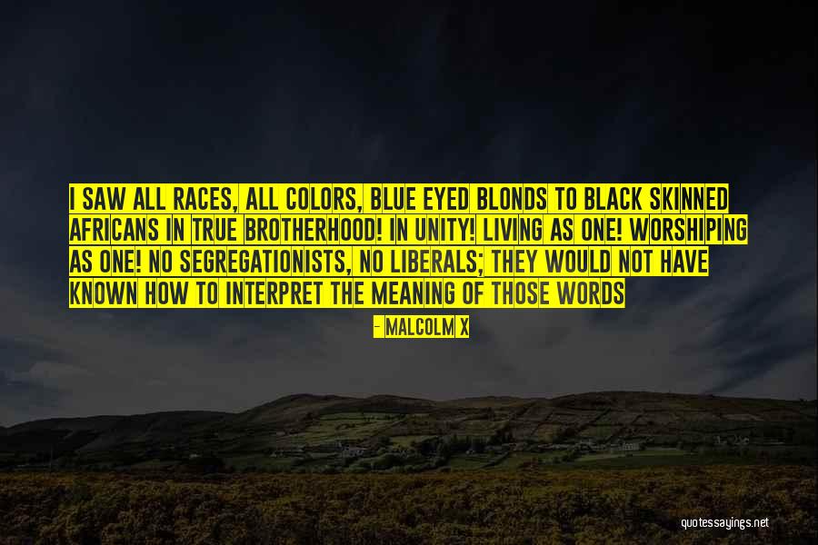 True Colors Quotes By Malcolm X