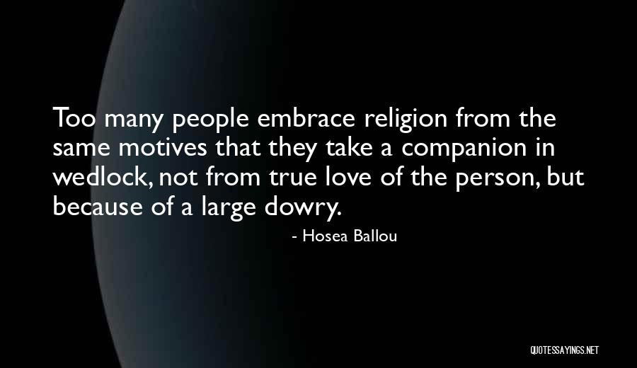 True Companion Quotes By Hosea Ballou