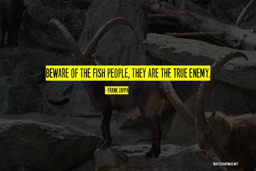 True Enemy Quotes By Frank Zappa