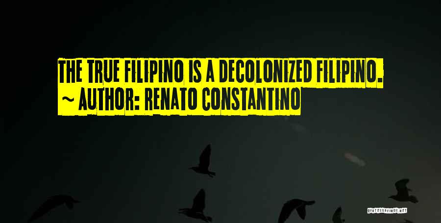 True Filipino Quotes By Renato Constantino