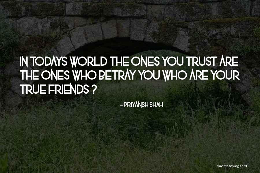 True Friends And Trust Quotes By Priyansh Shah True Friends And Trust Quotes By Priyansh Shah