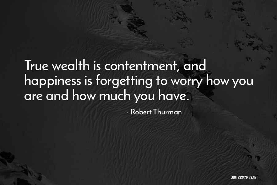 True Happiness And Contentment Quotes By Robert Thurman True Happiness And Contentment Quotes By Robert Thurman
