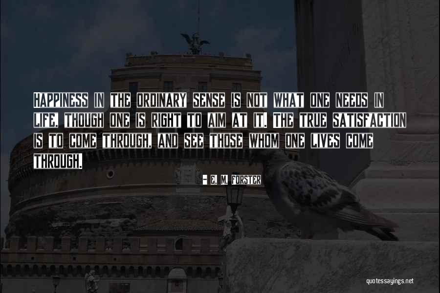 True Happiness In Life Quotes By E. M. Forster True Happiness In Life Quotes By E. M. Forster
