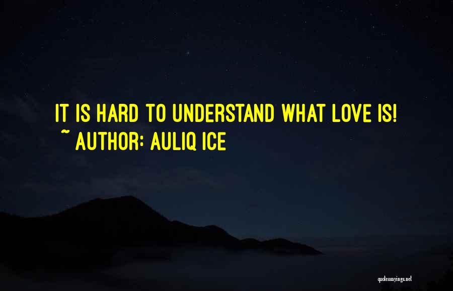 True Hard Love Quotes By Auliq Ice