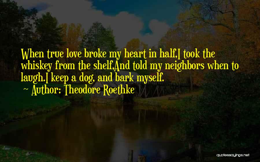 True Heartbreak Quotes By Theodore Roethke