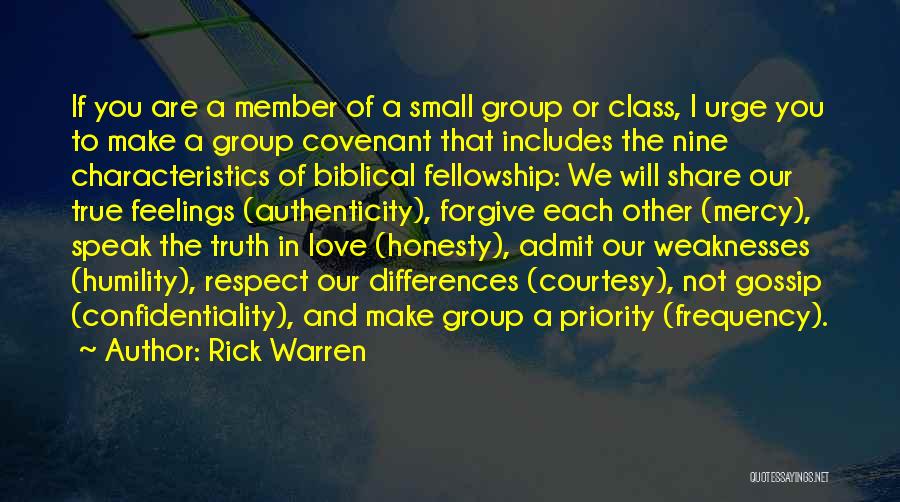 True Honesty Quotes By Rick Warren