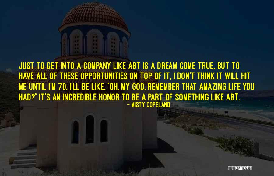 True Honor Quotes By Misty Copeland True Honor Quotes By Misty Copeland