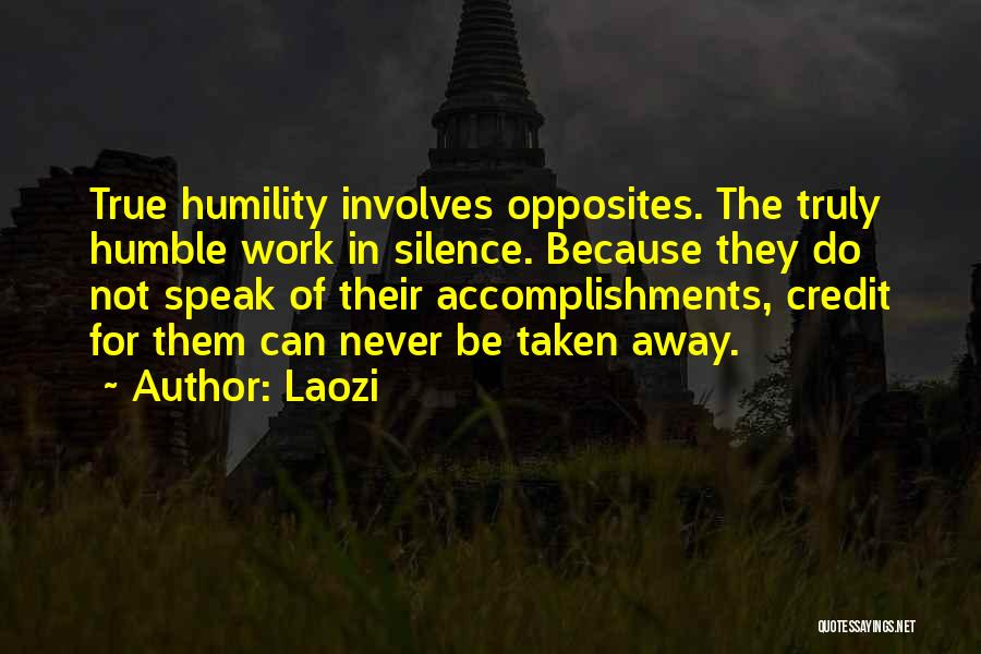 True Humility Quotes By Laozi