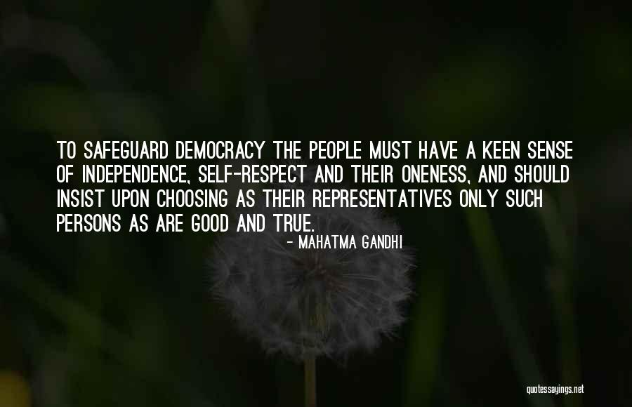 True Independence Quotes By Mahatma Gandhi