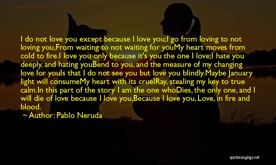 True Love Dies Quotes By Pablo Neruda