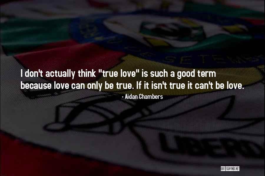 True Love Dying Quotes By Aidan Chambers