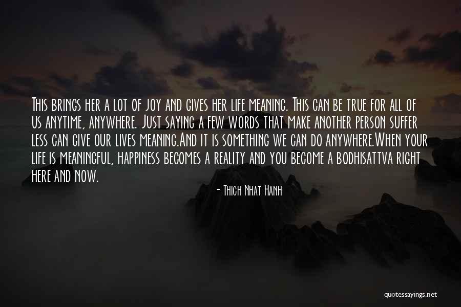 True Meaning Of Happiness Quotes By Thich Nhat Hanh True Meaning Of Happiness Quotes By Thich Nhat Hanh