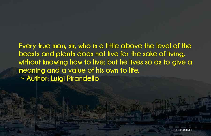 True Meaning Of Life Quotes By Luigi Pirandello