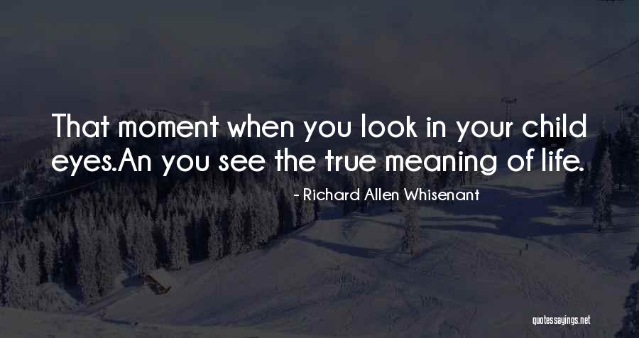 True Meaning Of Life Quotes By Richard Allen Whisenant