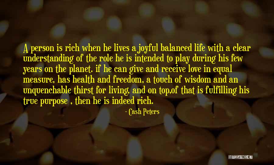 True Measure Of Love Quotes By Cash Peters True Measure Of Love Quotes By Cash Peters