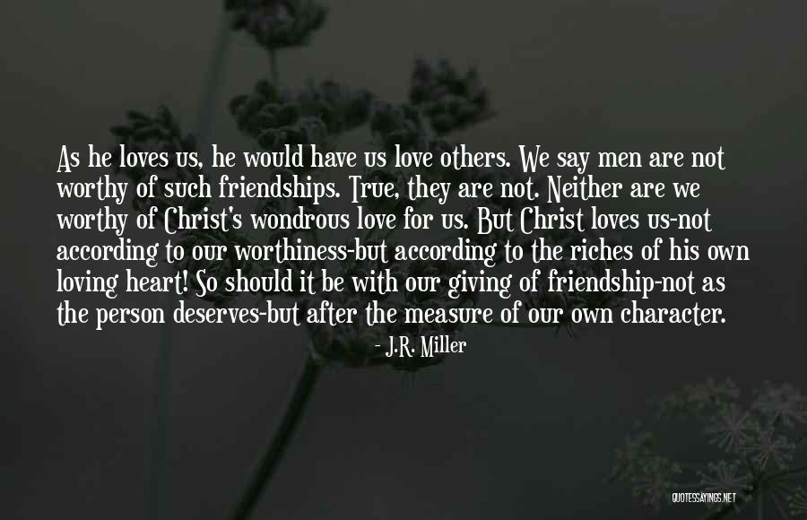 True Measure Of Love Quotes By J.R. Miller True Measure Of Love Quotes By J.R. Miller