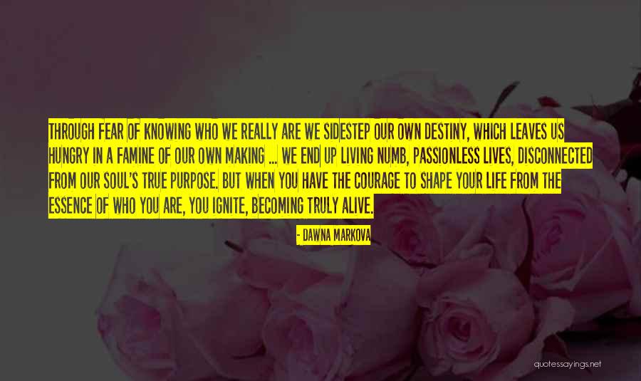 Truly Living Life Quotes By Dawna Markova