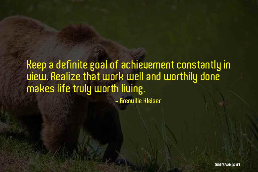 Truly Living Life Quotes By Grenville Kleiser