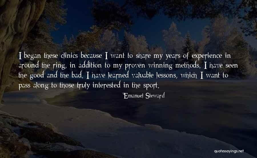 Truly Seen Quotes By Emanuel Steward Truly Seen Quotes By Emanuel Steward