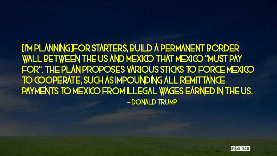 Trump Border Quotes By Donald Trump