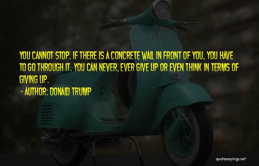 Trump Wall Quotes By Donald Trump