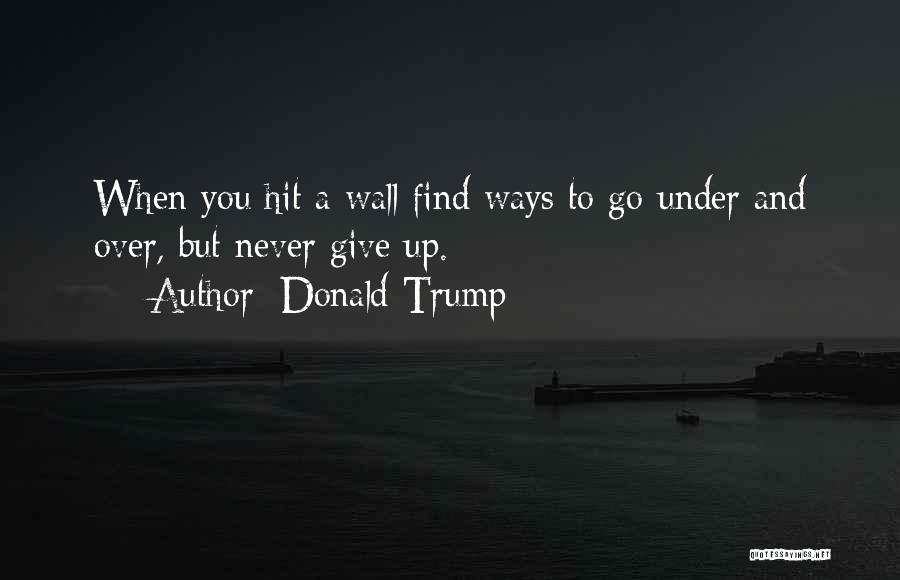 Trump Wall Quotes By Donald Trump