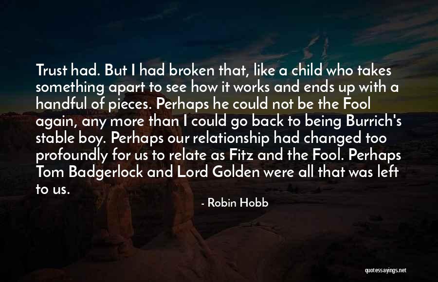 Trust And Broken Trust Quotes By Robin Hobb