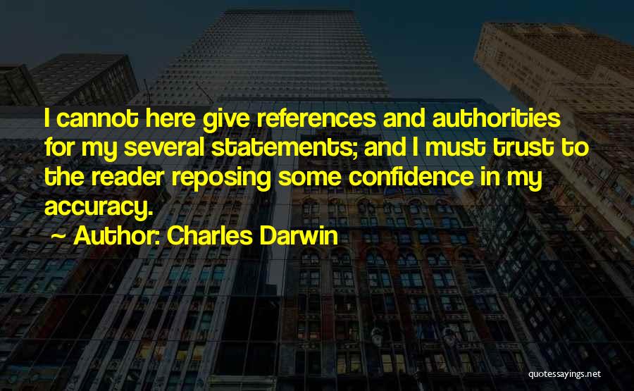 Trust And Confidence Quotes By Charles Darwin