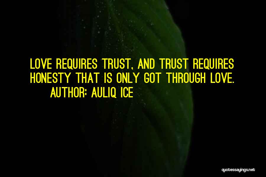 Trust And Honesty In Relationships Quotes By Auliq Ice