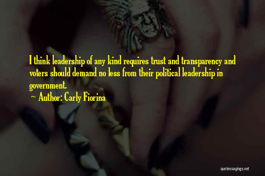 Trust And Leadership Quotes By Carly Fiorina