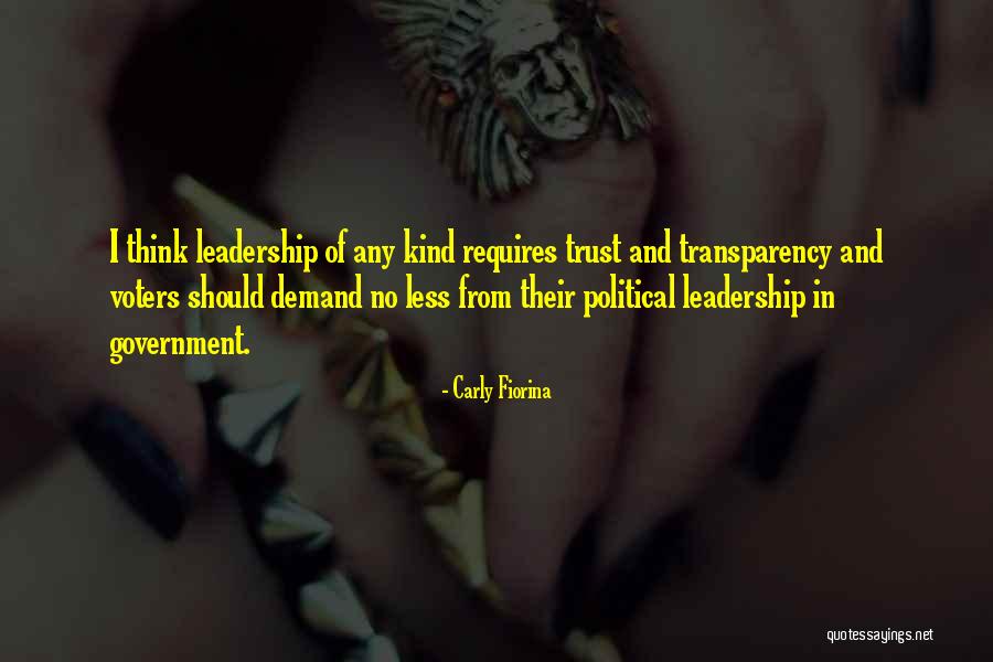 Trust And Leadership Quotes By Carly Fiorina