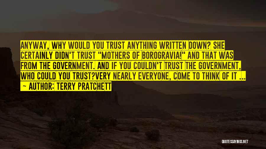 Trust And Lies Quotes By Terry Pratchett