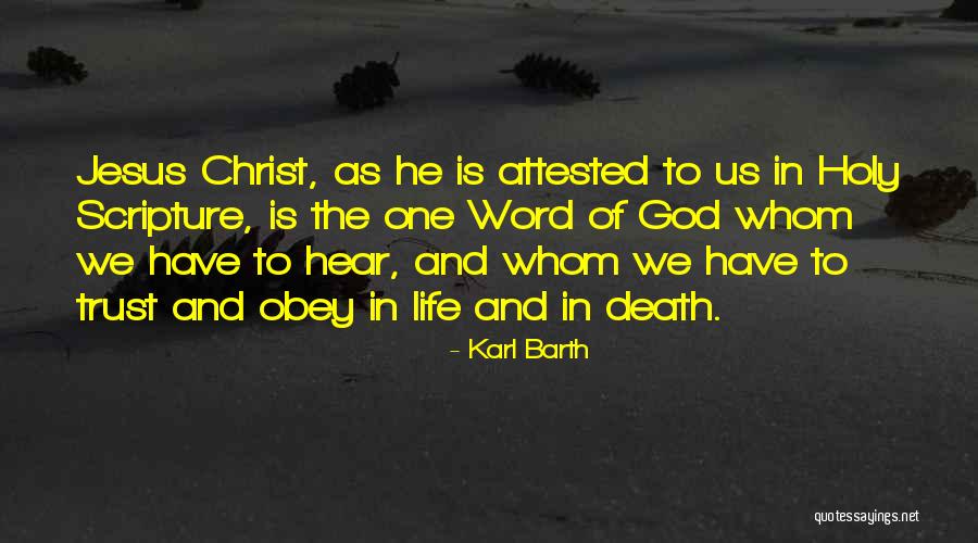 Trust And Life Quotes By Karl Barth