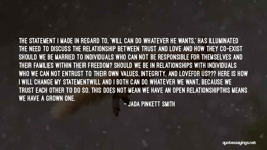 Trust And Love In Relationships Quotes By Jada Pinkett Smith