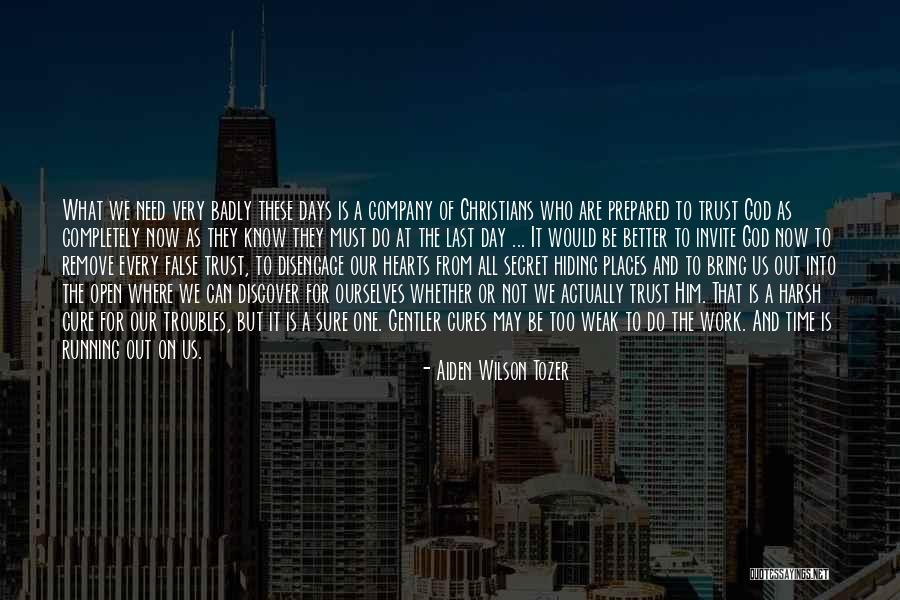 Trust At Work Quotes By Aiden Wilson Tozer