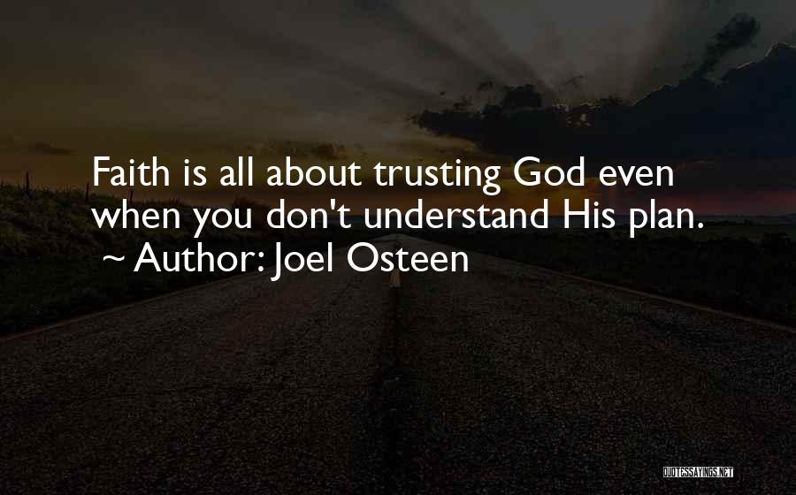 Trust God Plan Quotes By Joel Osteen