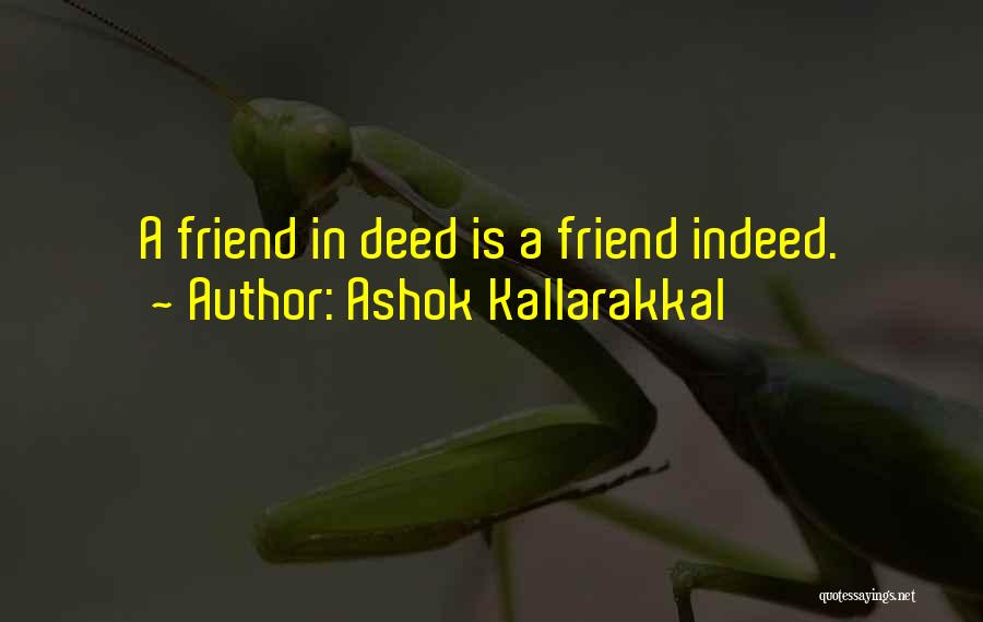 Trust In Friendship Quotes By Ashok Kallarakkal