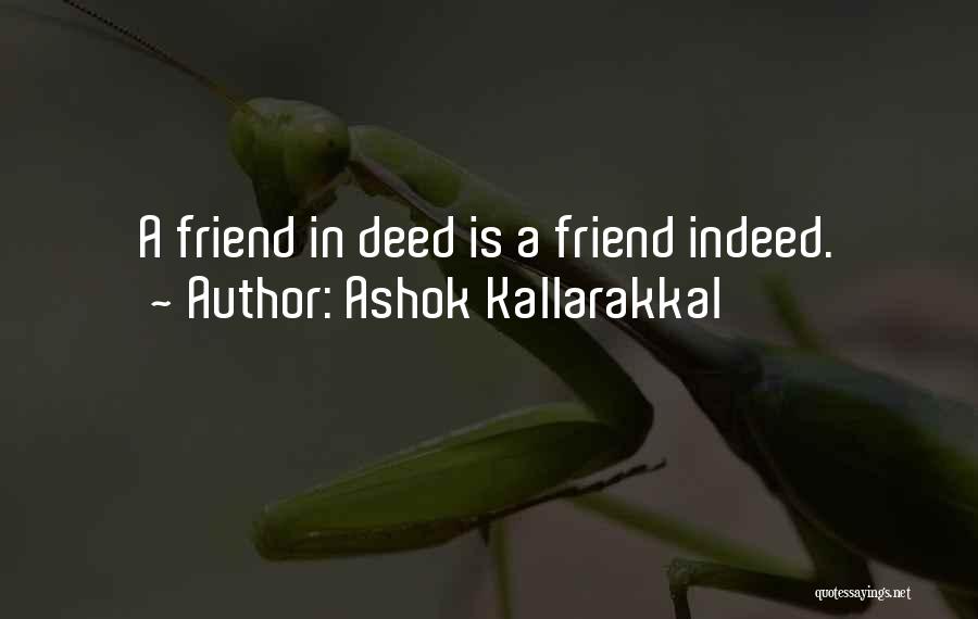 Trust In Love And Friendship Quotes By Ashok Kallarakkal