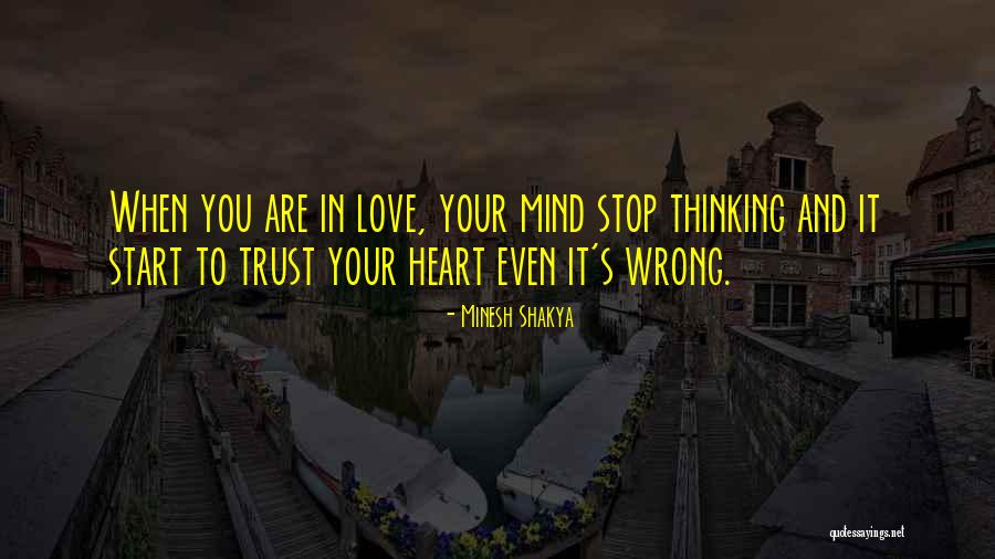 Trust In Love Quotes By Minesh Shakya