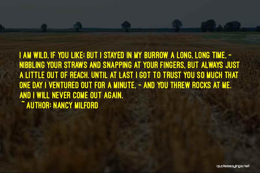 Trust In Time Quotes By Nancy Milford