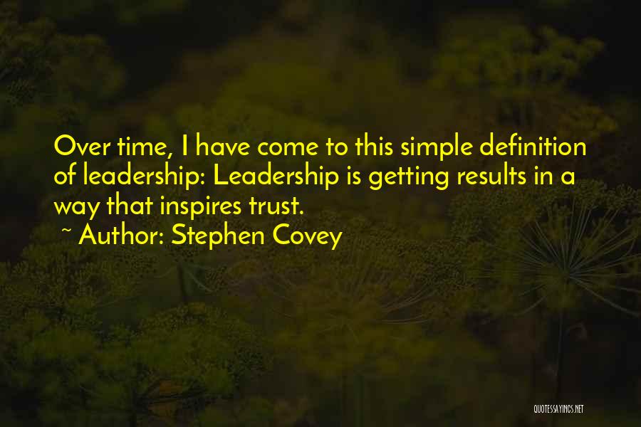 Trust In Time Quotes By Stephen Covey