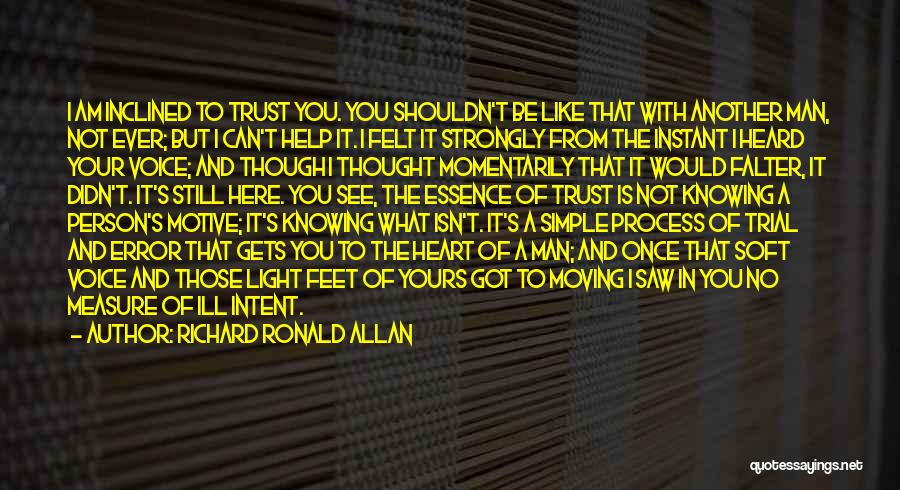 Trust In Your Love Quotes By Richard Ronald Allan