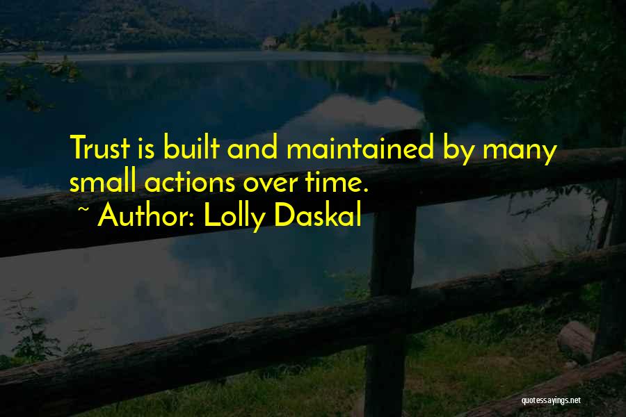 Trust Is Built Quotes By Lolly Daskal