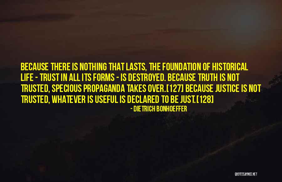 Trust Is The Foundation Quotes By Dietrich Bonhoeffer Trust Is The Foundation Quotes By Dietrich Bonhoeffer