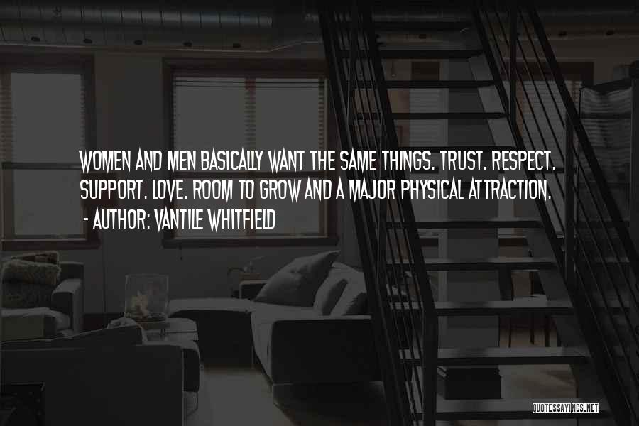 Trust Love Respect Quotes By Vantile Whitfield