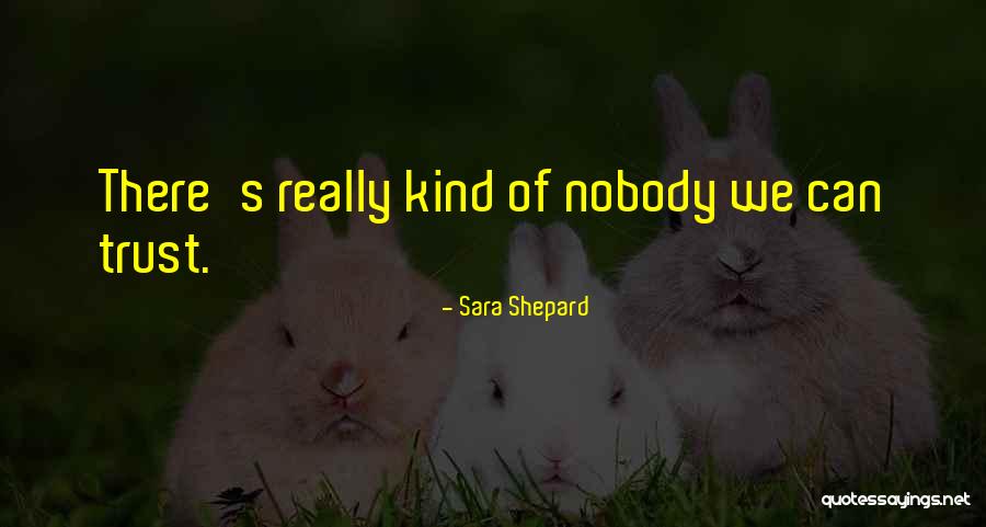 Trust Nobody But Yourself Quotes By Sara Shepard