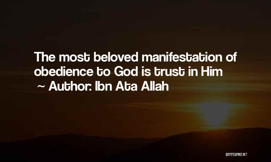 Trust On Allah Quotes By Ibn Ata Allah